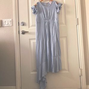 Maternity midi asymmetrical dress